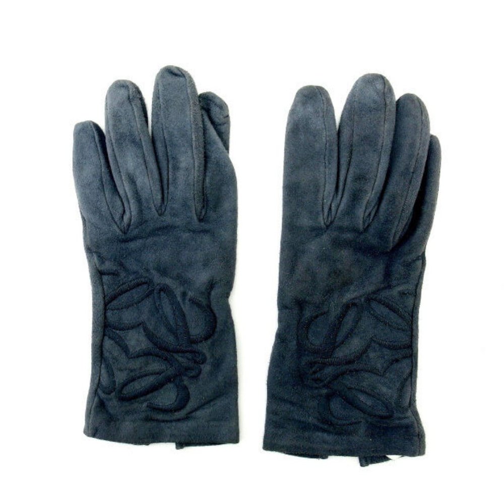 LOEWE gloves gray Women Authentic secondhand